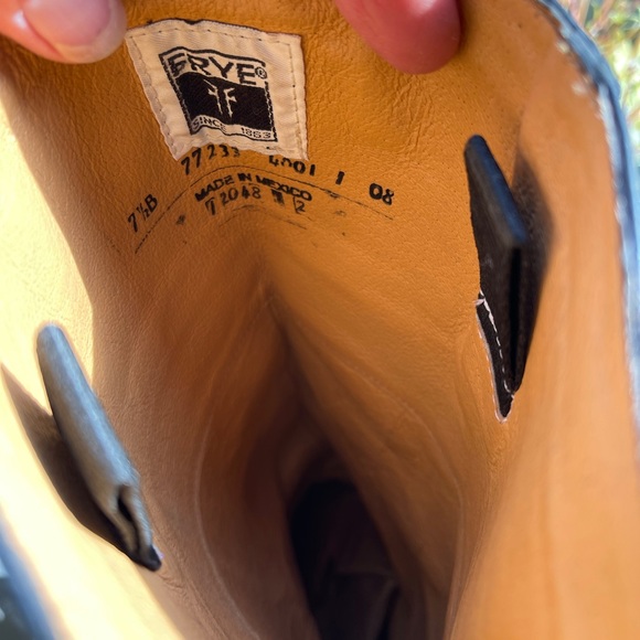 Frye Jane Knee High Heeled Boots, Black, 7.5 B - Picture 10 of 15